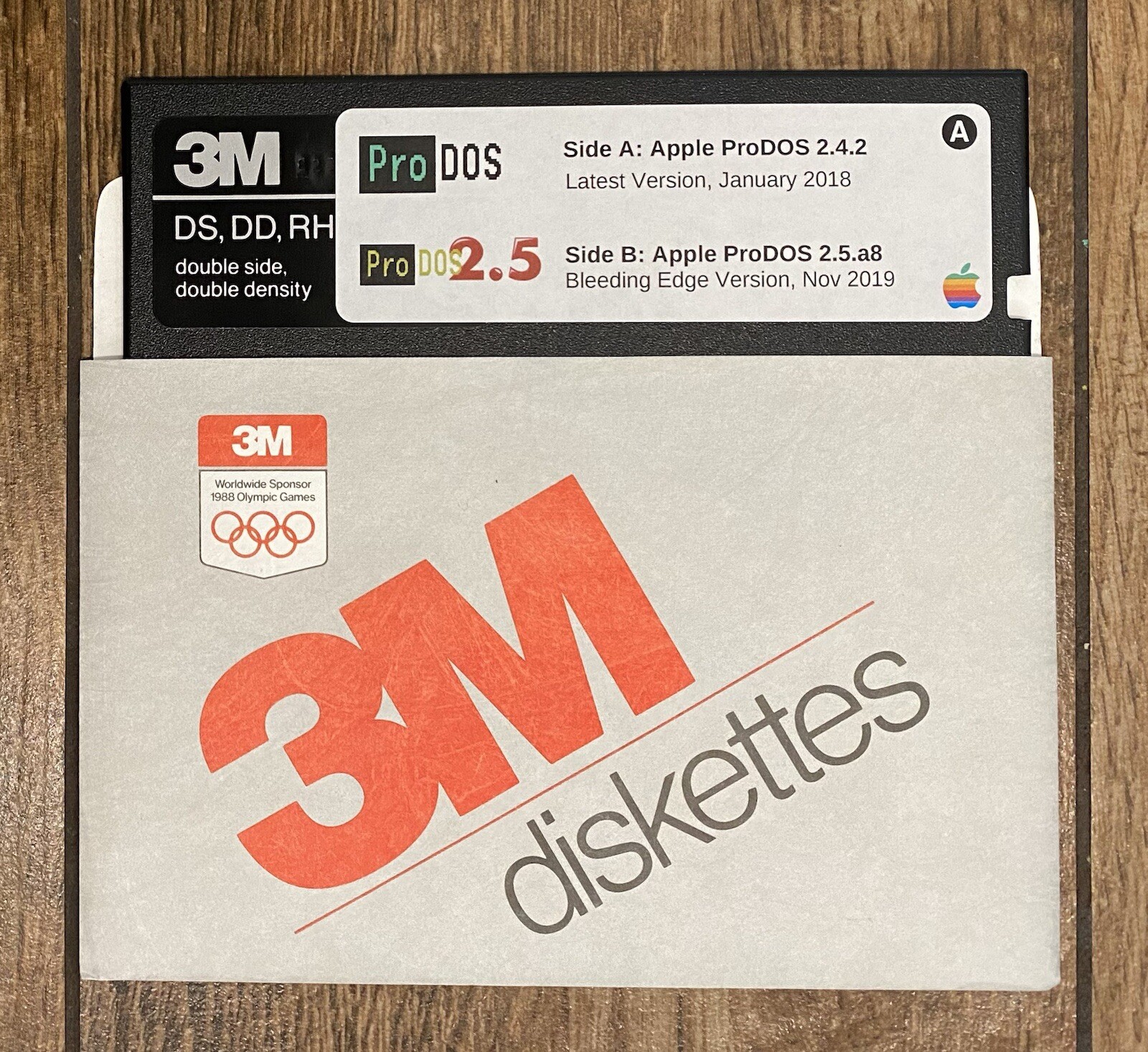 Apple II Newest ProDOS and Bleeding Edge ProDOS 5.25” 2-in-1 Floppy Disk