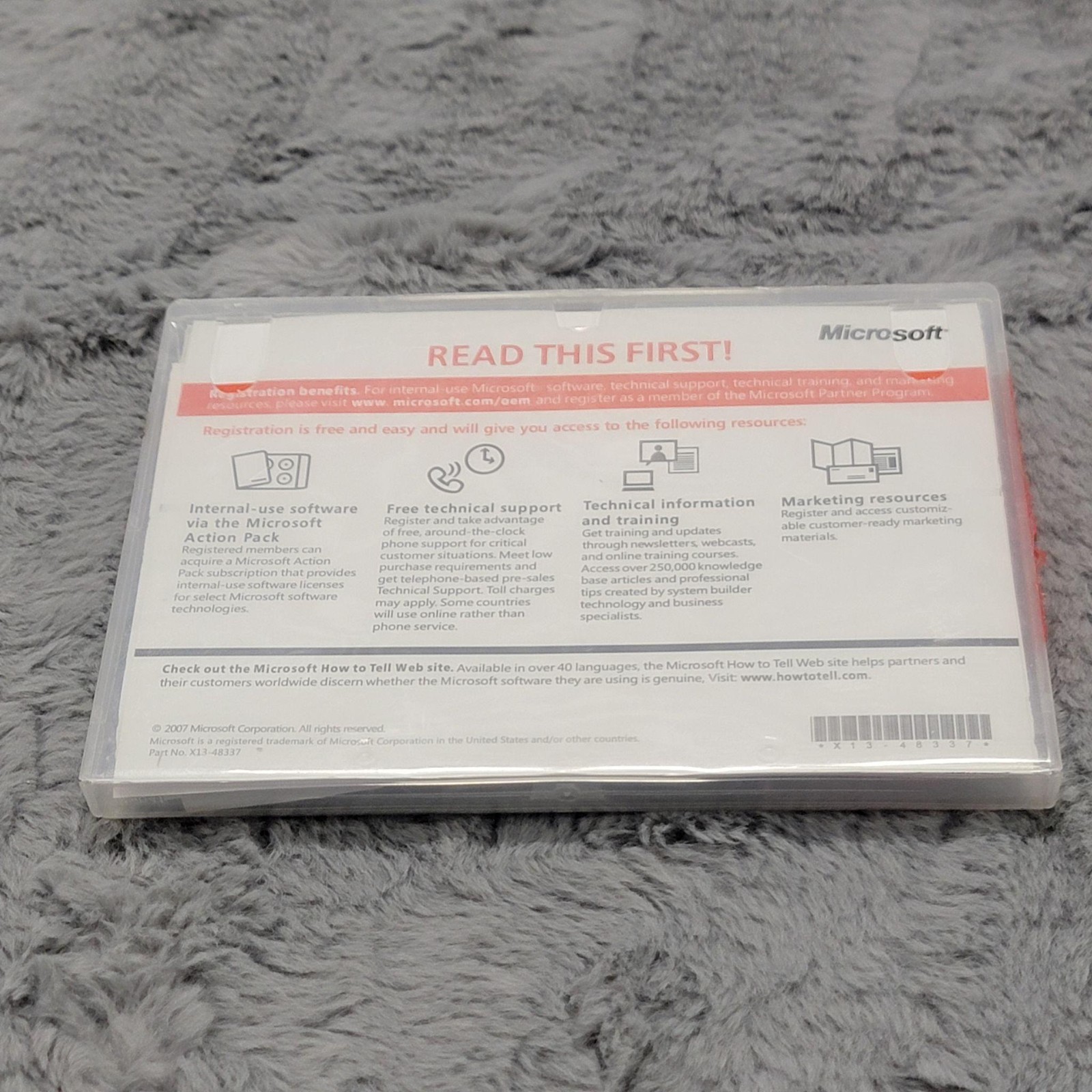 Microsoft Windows Server 2008 R2 Standard X64 DVD OEM System Builder X13-48337