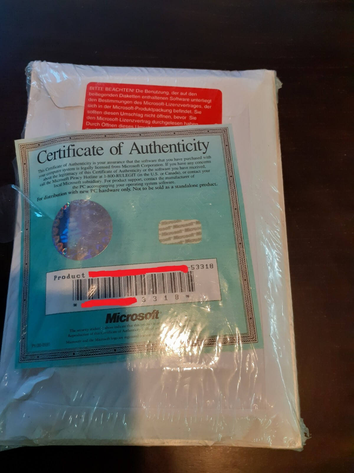 Microsoft Windows for Workgroups Sealed German