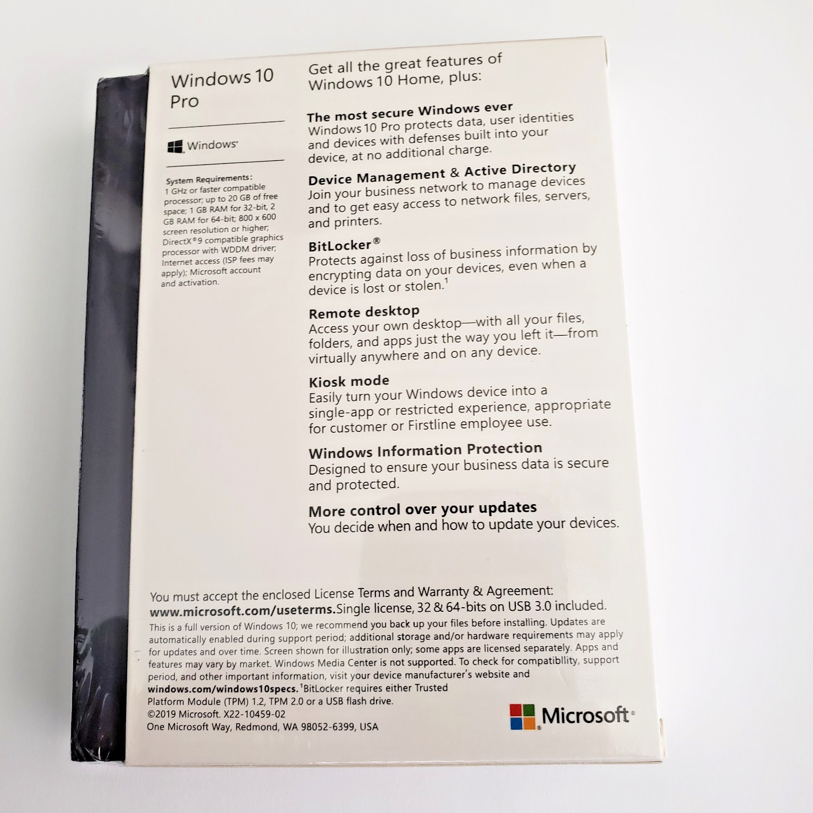 Microsoft Windows 10 Professional 32/64-Bit – USB – New Sealed Retail Package