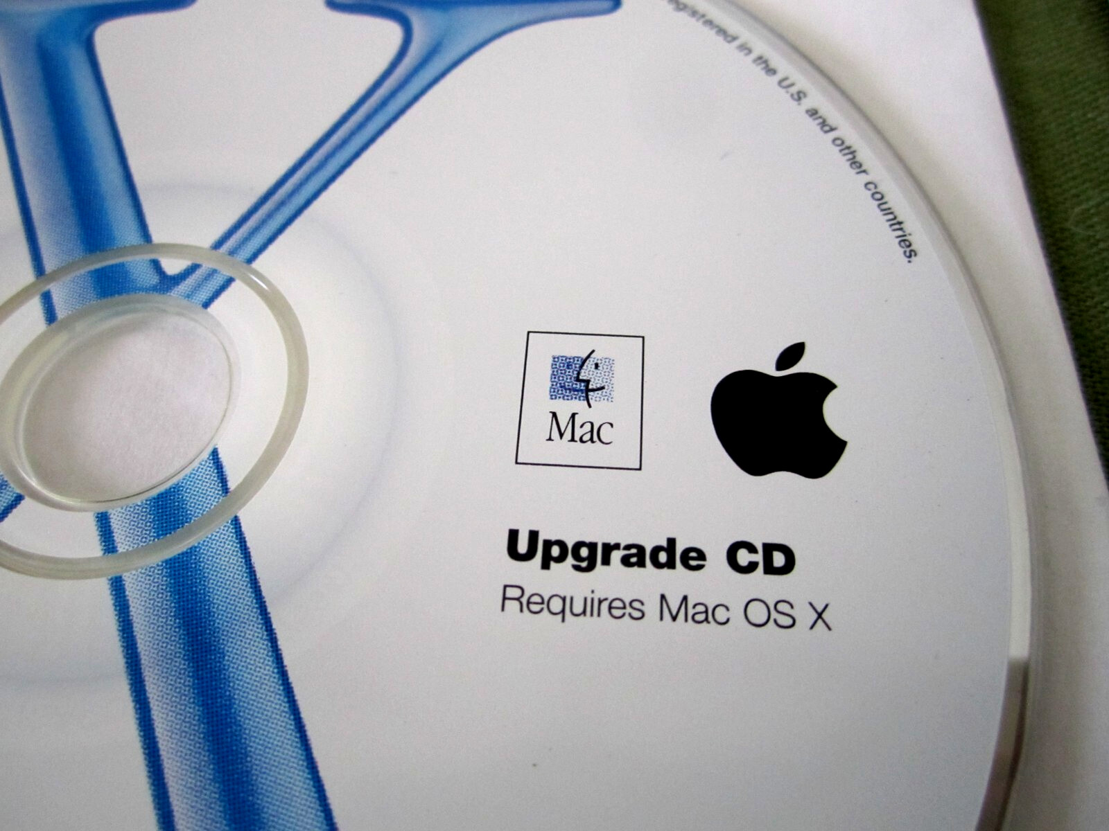 Vtg Mac OS X Upgrade Version 10.1 1Z691-3184-A Install Disc 2001 & Hardware Test