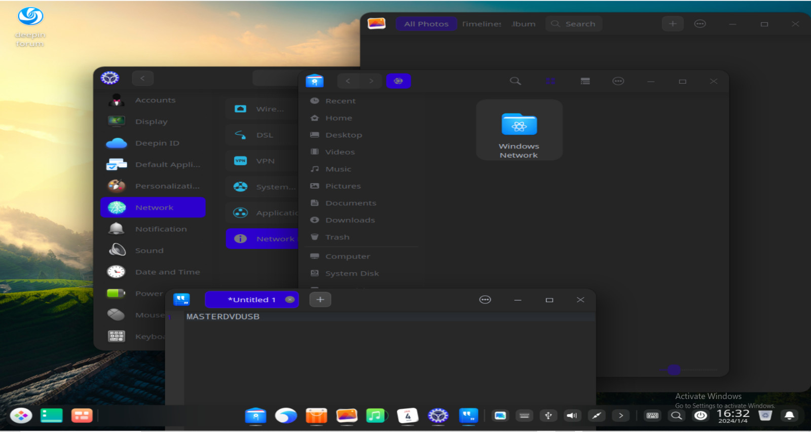 Deepin Desktop 25 Alpha Bootable USB | Live & Installer | 64-Bit UEFI/Legacy