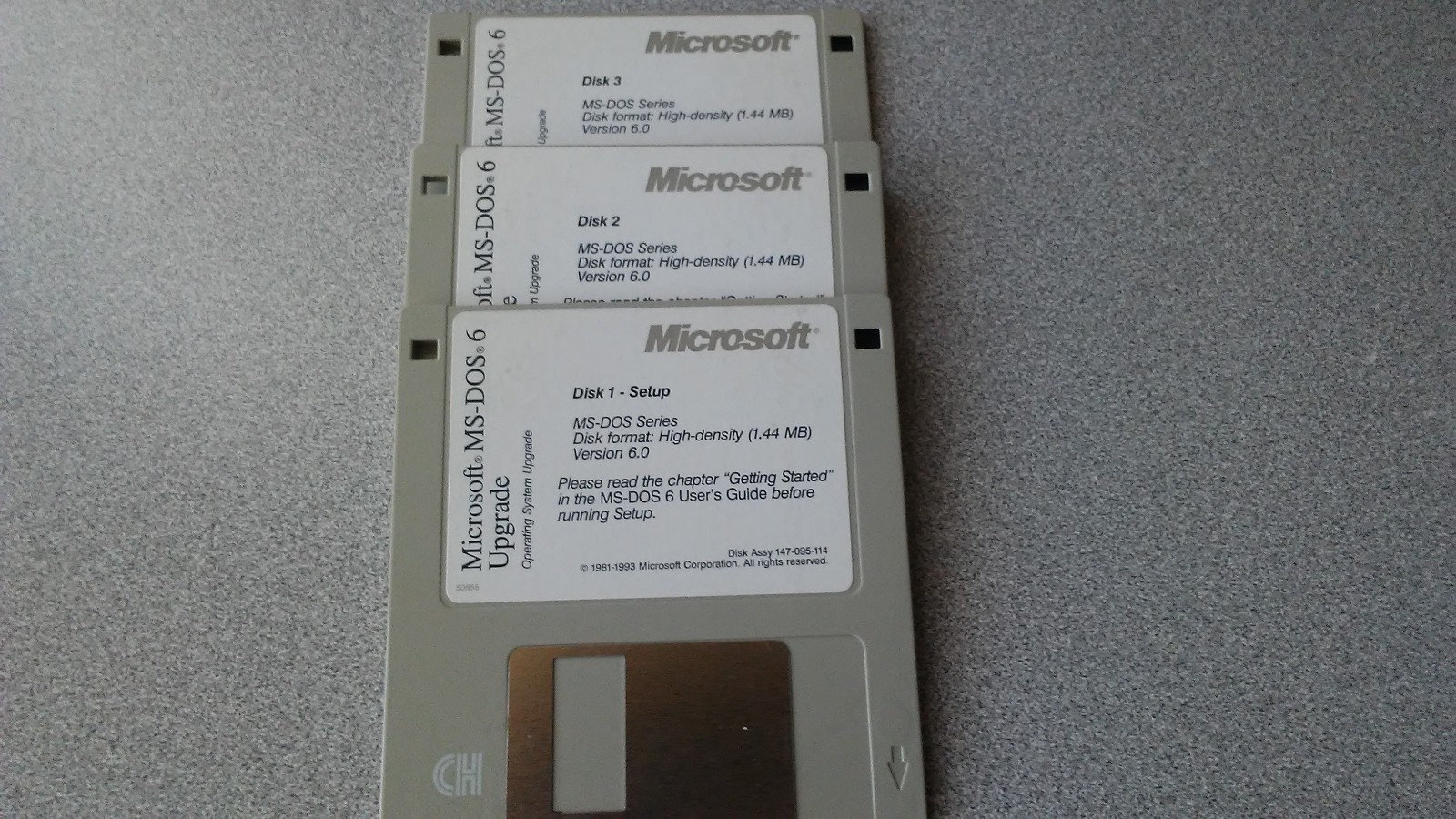 Microsoft MS-DOS 6 Upgrade 3.5″ Floppy Disks