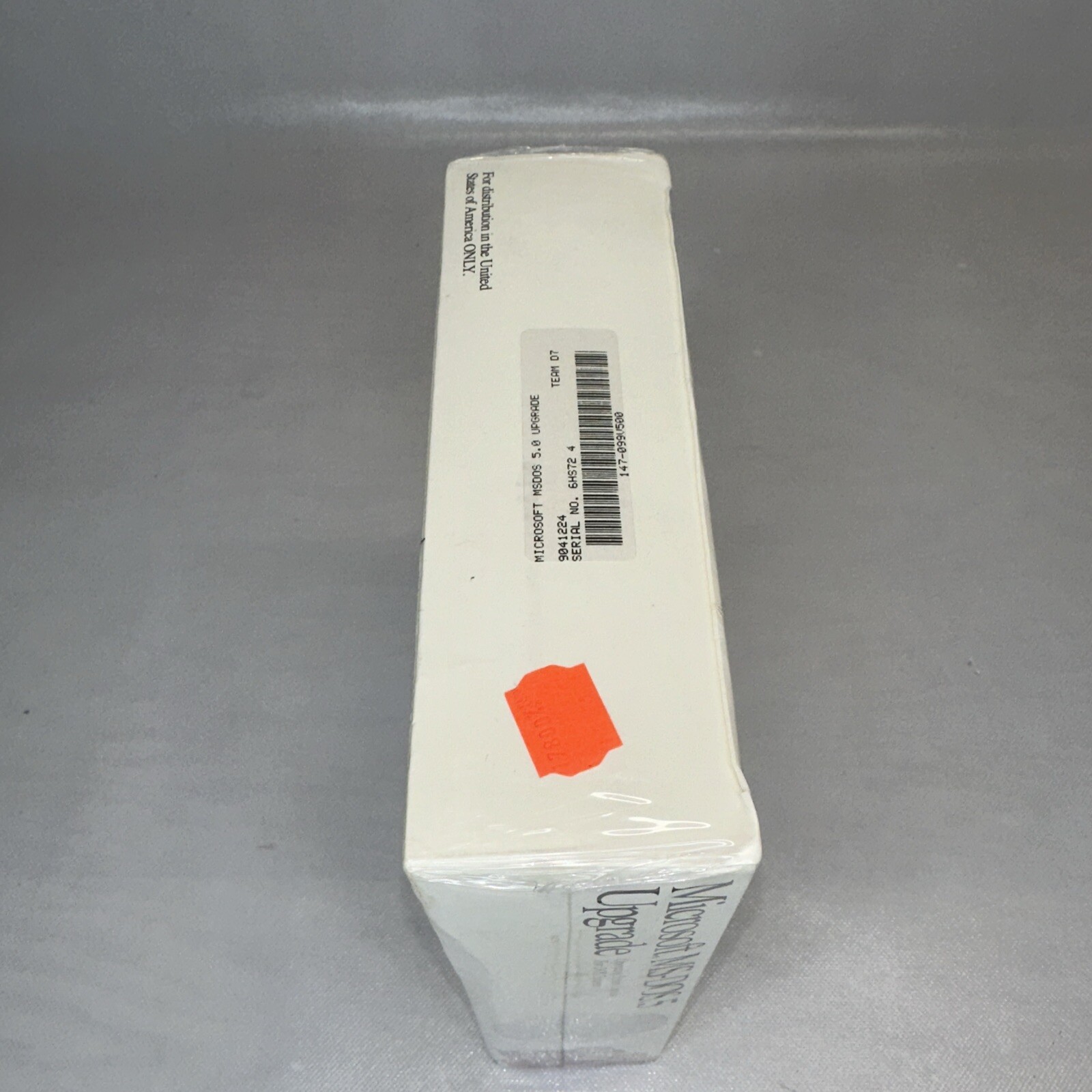 NOS Microsoft MS Dos 5 Upgrade PC Software Factory Sealed Includes 5.25 Disks