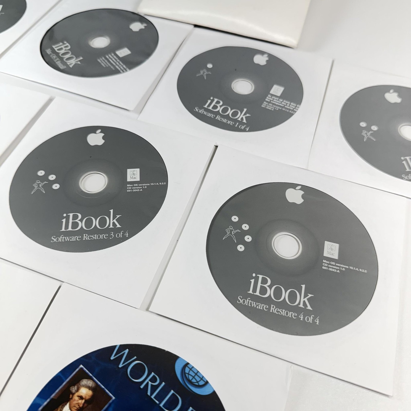 Vintage Apple IBook Mac OS X Mac OS 9 Install Restore CD Set 603-0023-A Software