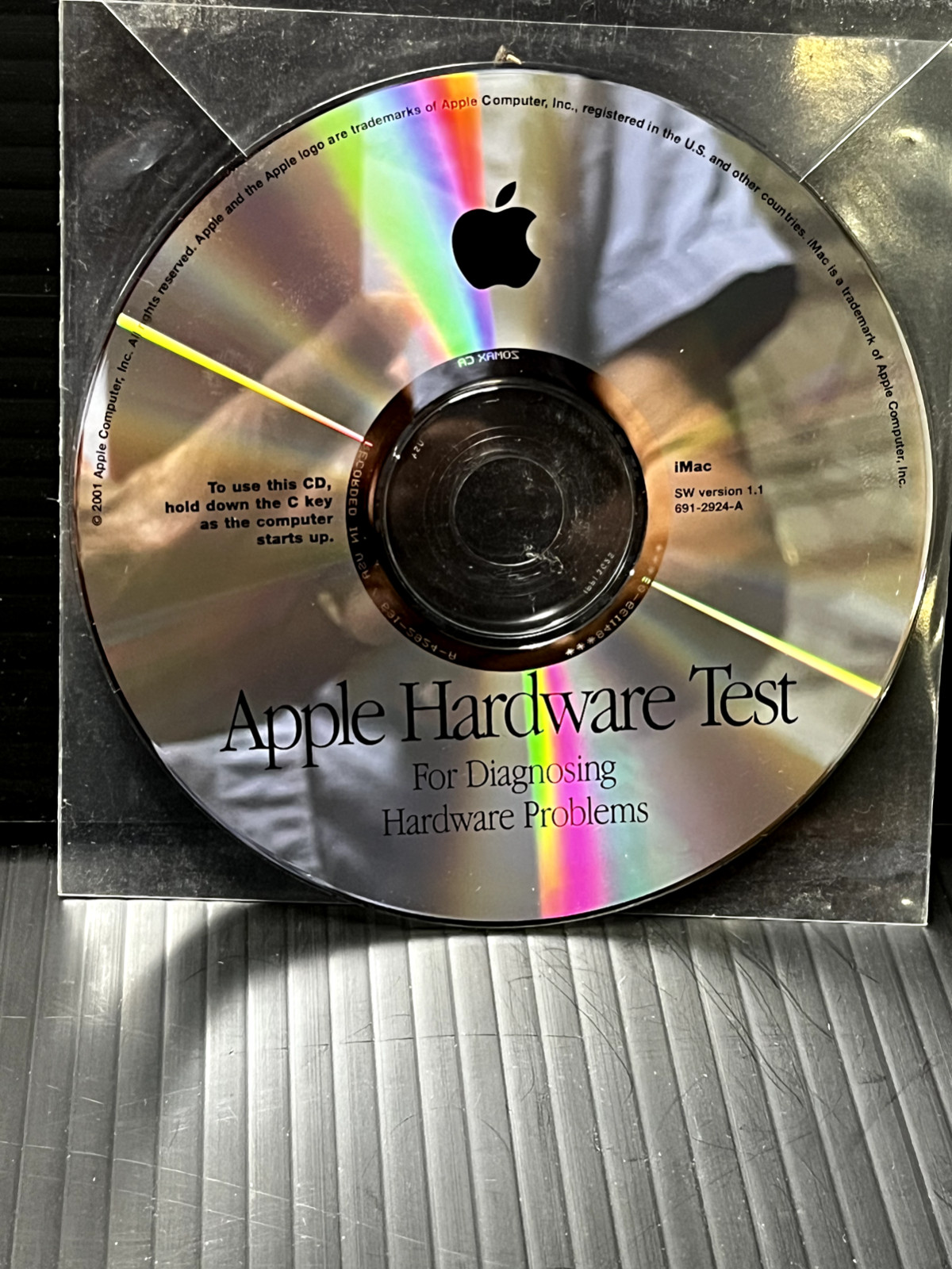 Apple iMac Hardware Test Diagnostic Disc CD SW version 1.1 691-2924-A