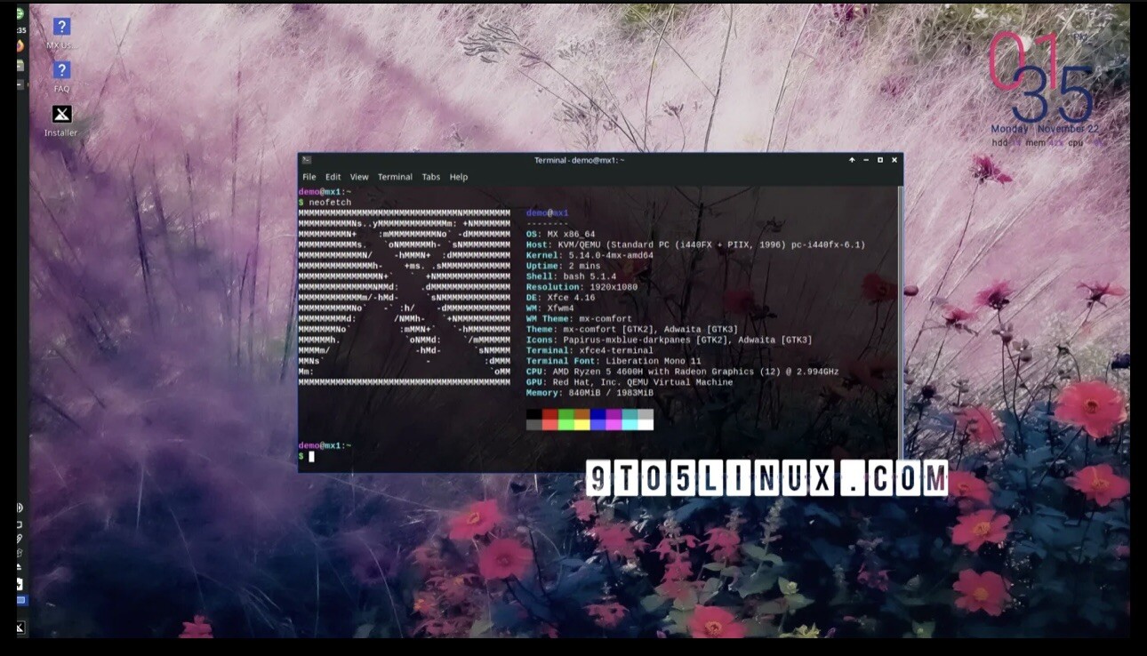 MX Linux 23.3 ahs Libretto USB 64 for modern Ryzen PC 64 bit Canada Economy