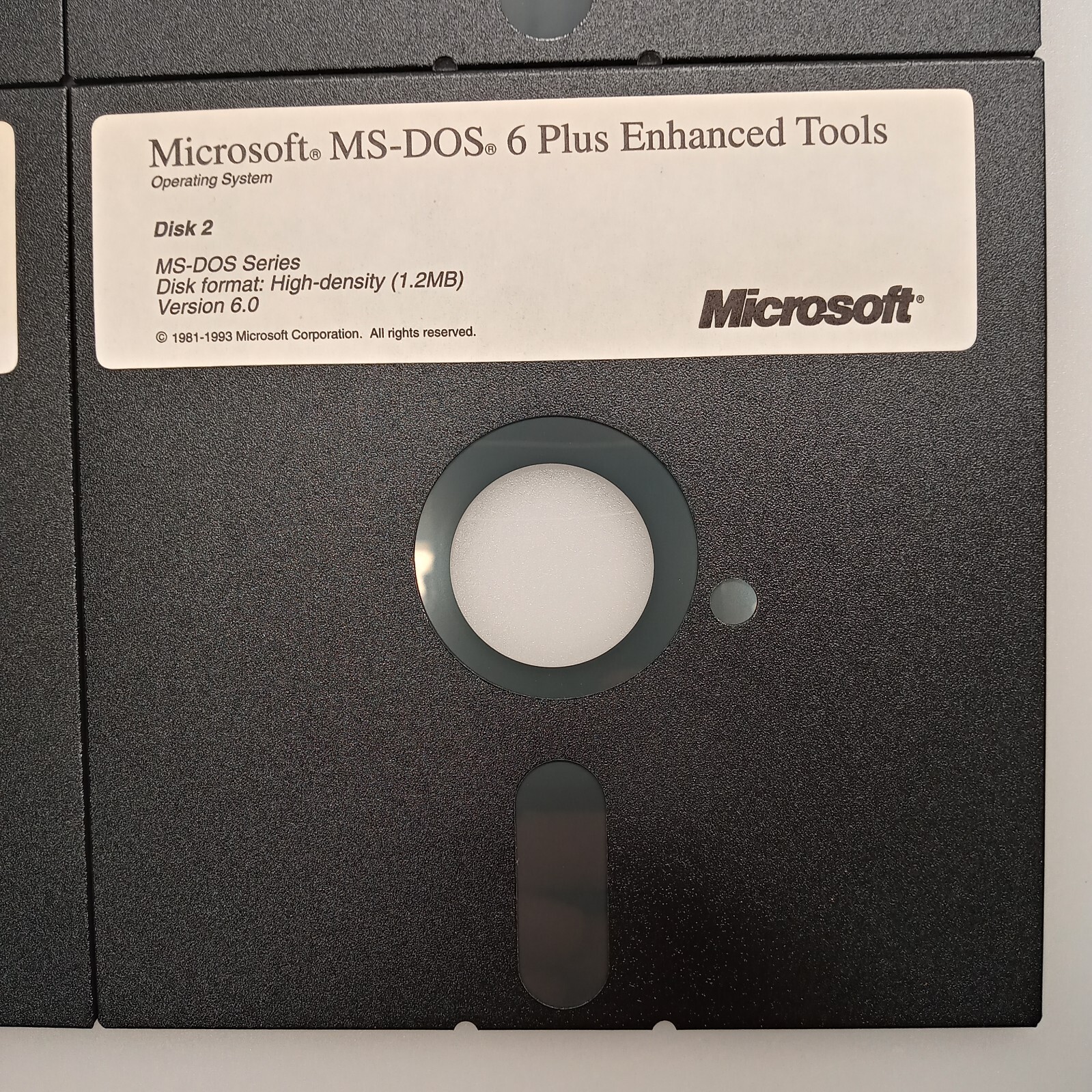 MICROSOFT MS-DOS 6 PLUS ENHANCED TOOL OS INSTALLATION 5.25″ COMPLETE 4 DISK SET