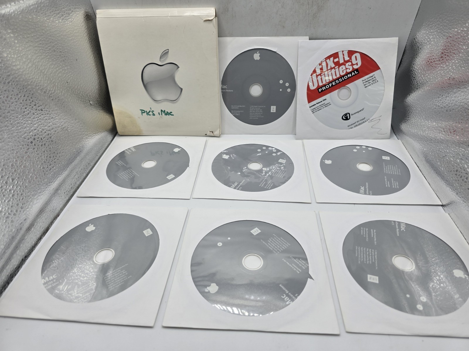 Vintage Apple iMac Software Restore Install CD Disc Lot Mac OS X 10.2 Jaguar…