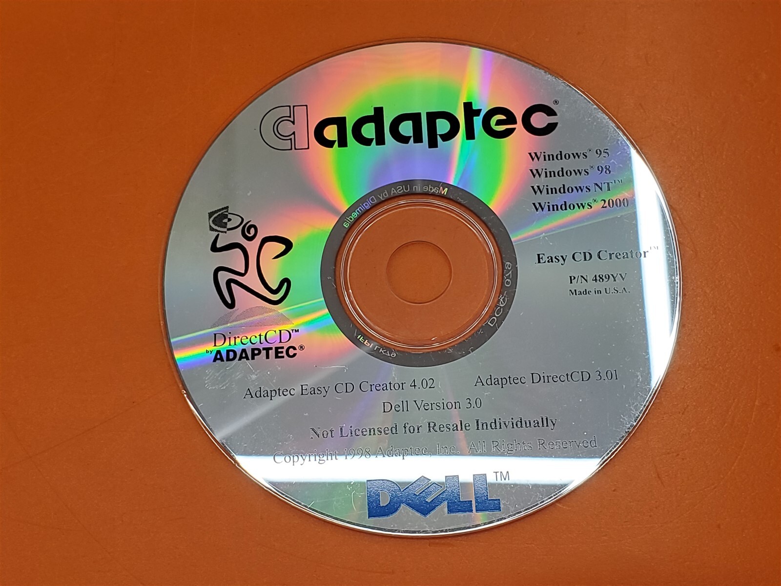 ⭐️⭐️⭐️⭐️⭐️ Dell Adaptec P/N 489YV For Windows 95/98/NT/2000