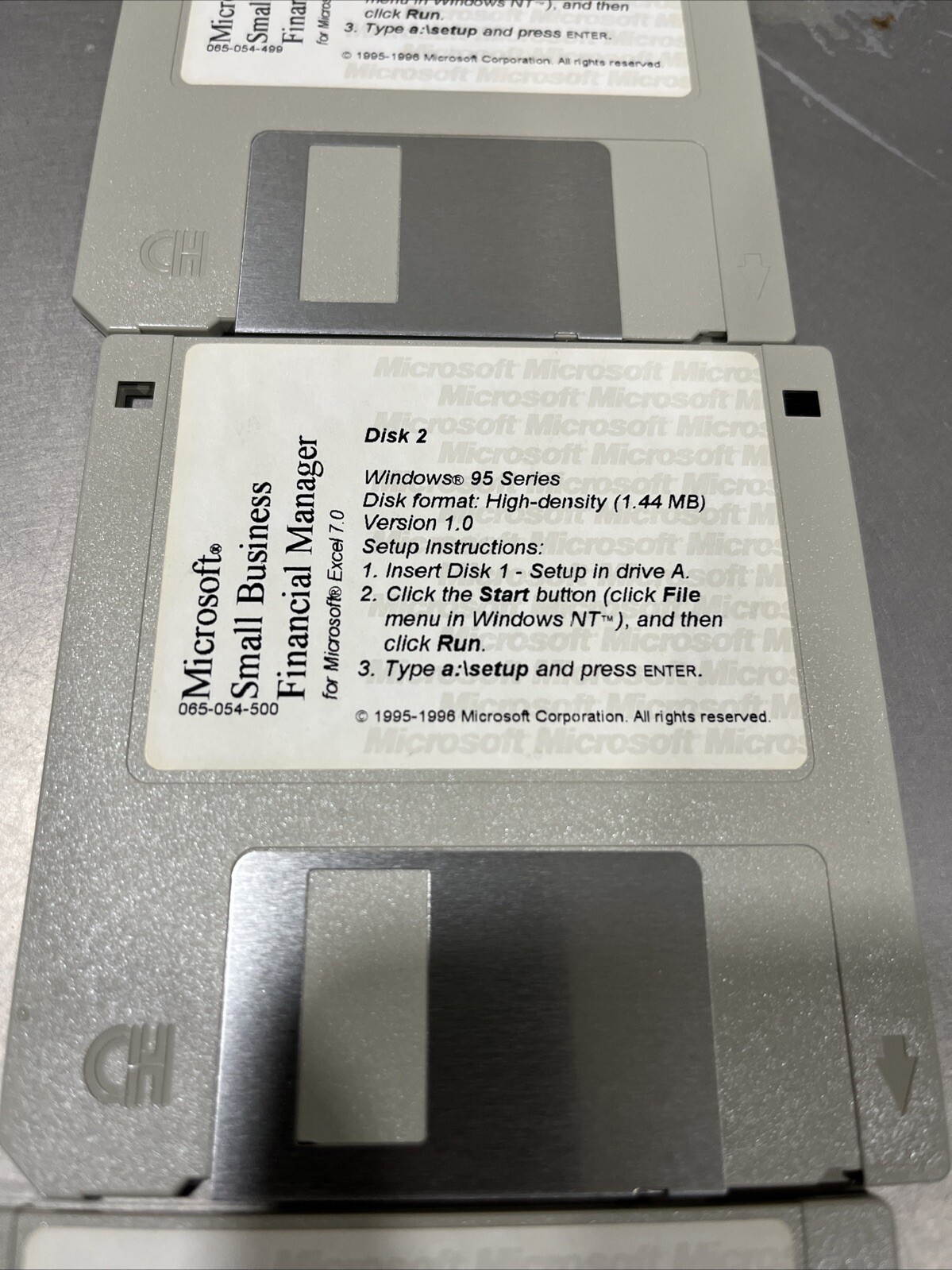 Microsoft Small Business Financial Manager Designed For Windows 95 3.5 Floppy Di