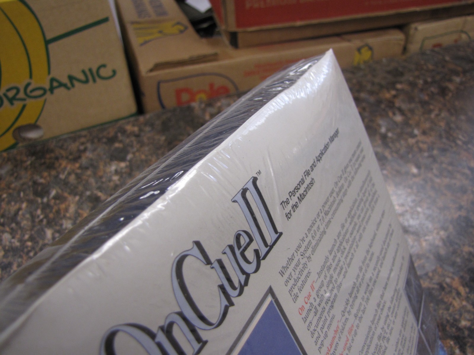 NEW SEALED- ON CUE II -Personal File & Application Manager for MACINTOSH -HM1