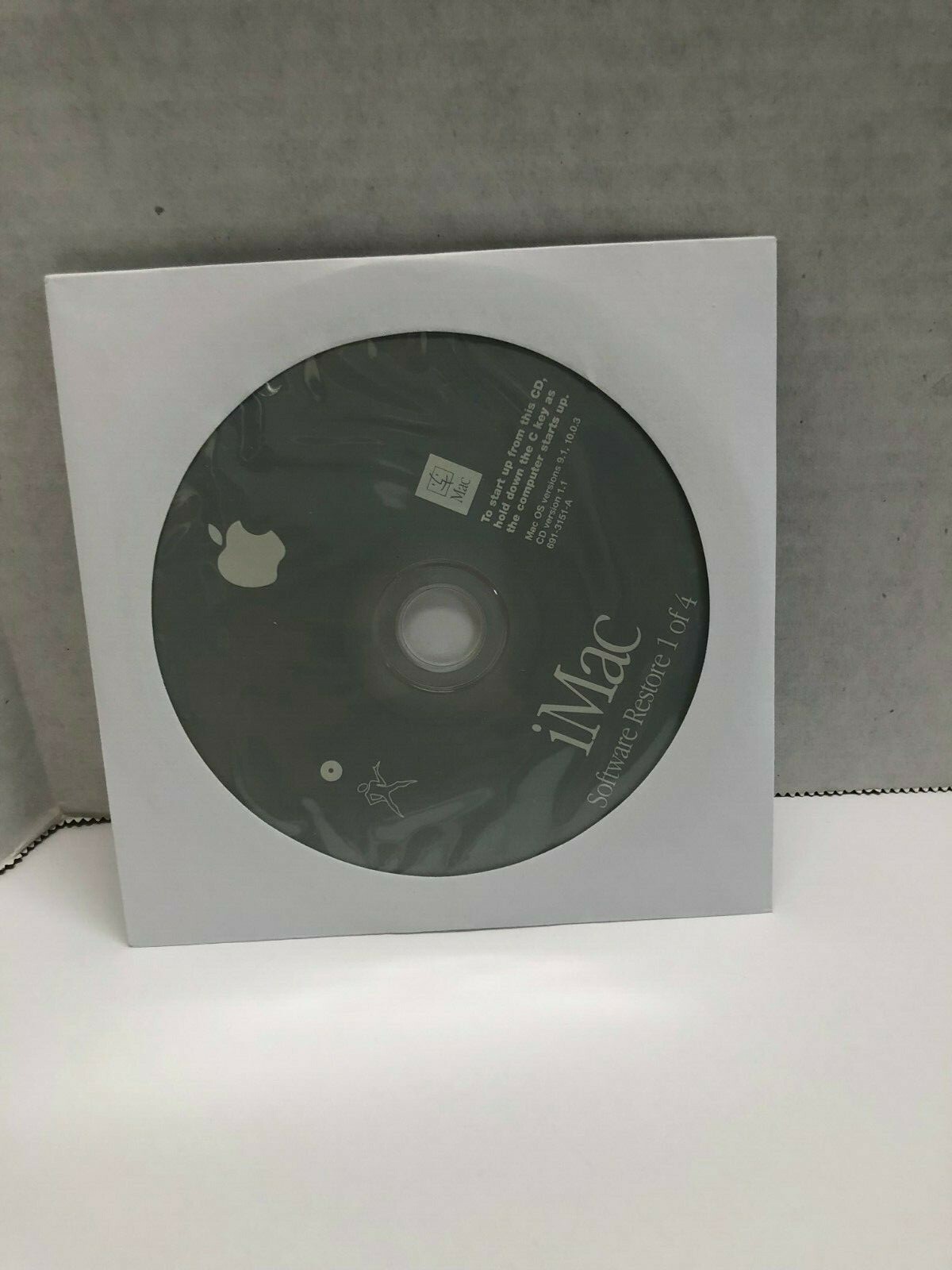 Apple iMac Software Restore CD’s of OS 9.1, Mac OS X 10.0.3 CD Version 1.1