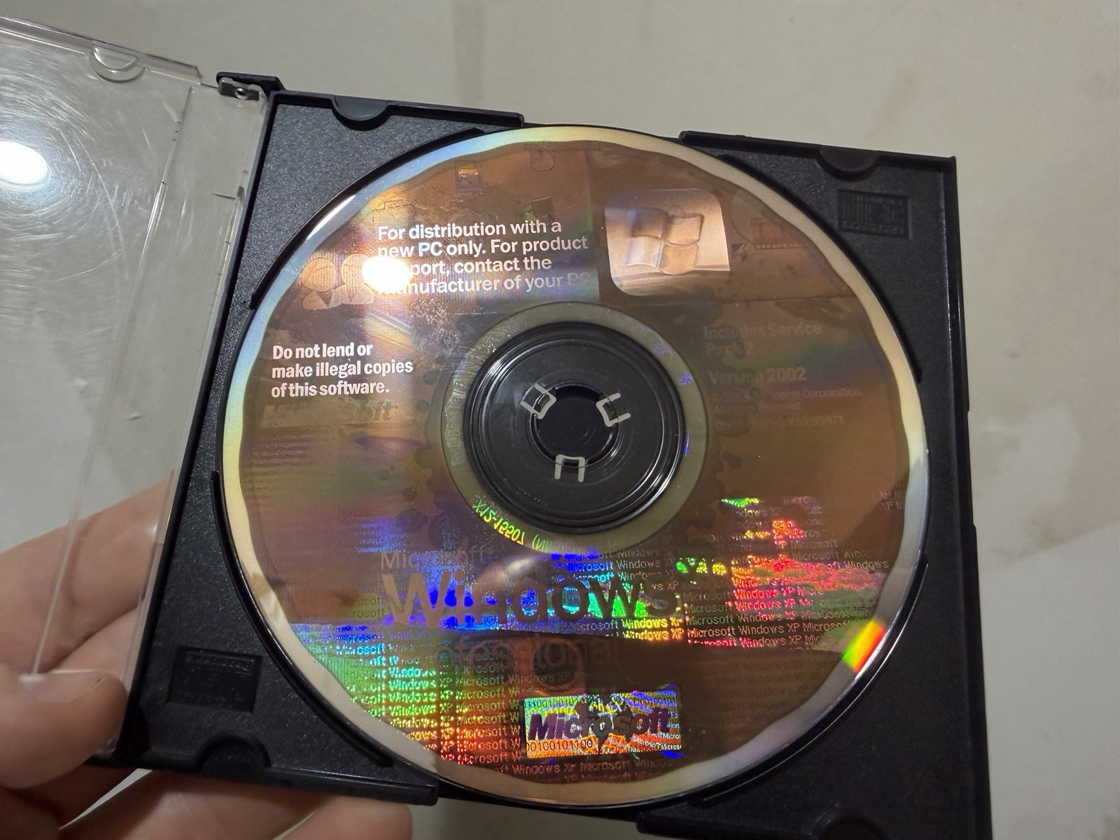 Windows XP Professional Full Service Pack 2 2002 Disc Only No Key