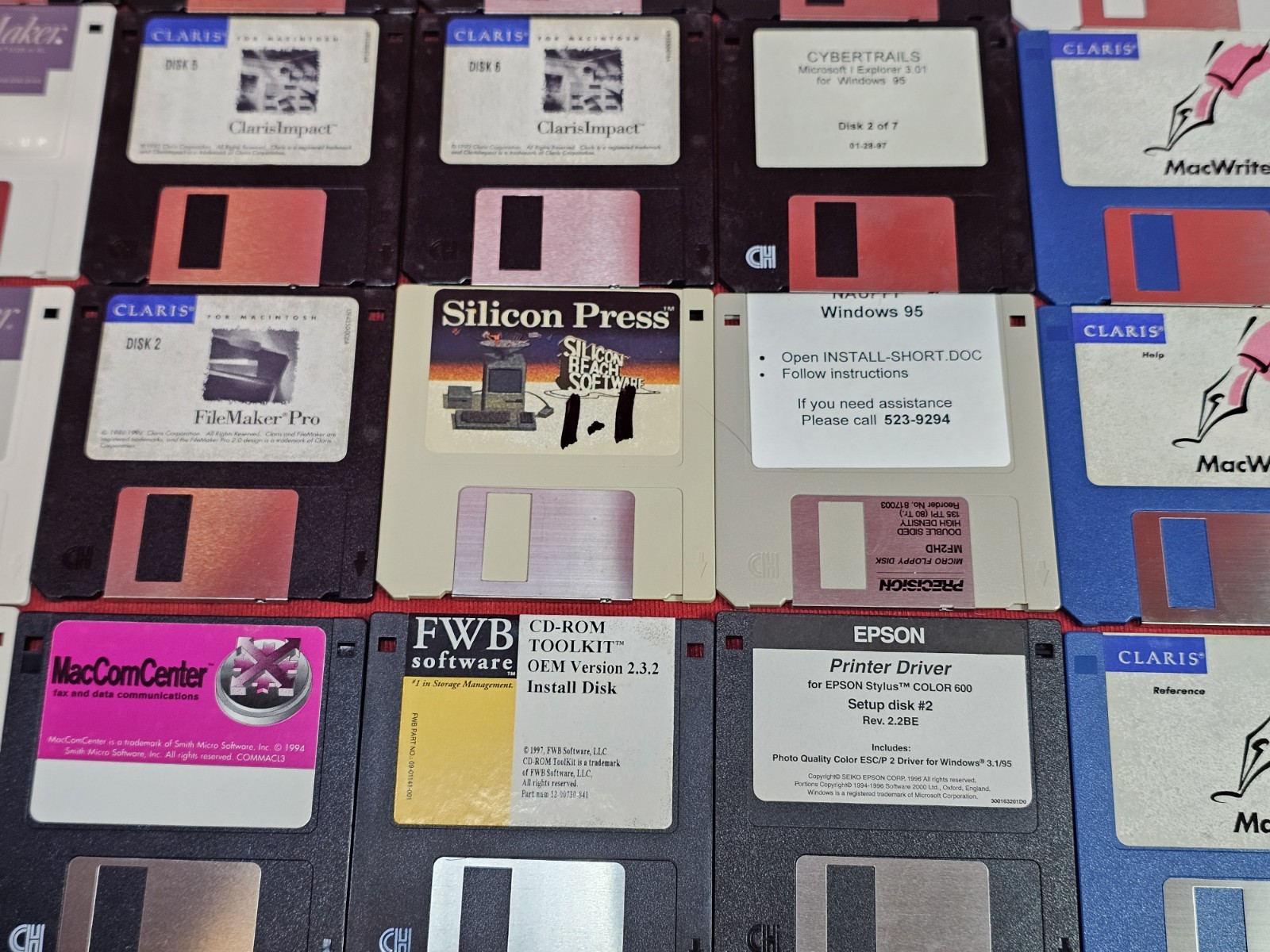 Vintage Classic Apple Macintosh System Software Floppy Disks Huge Lot Computing