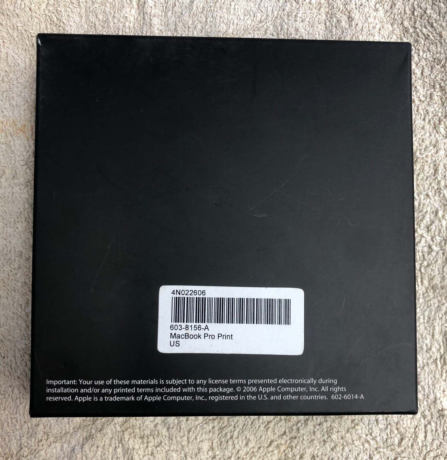 Apple MacBook Pro Mac OS X 10.4 Tiger Install Discs Manuals OEM 603-8156-A