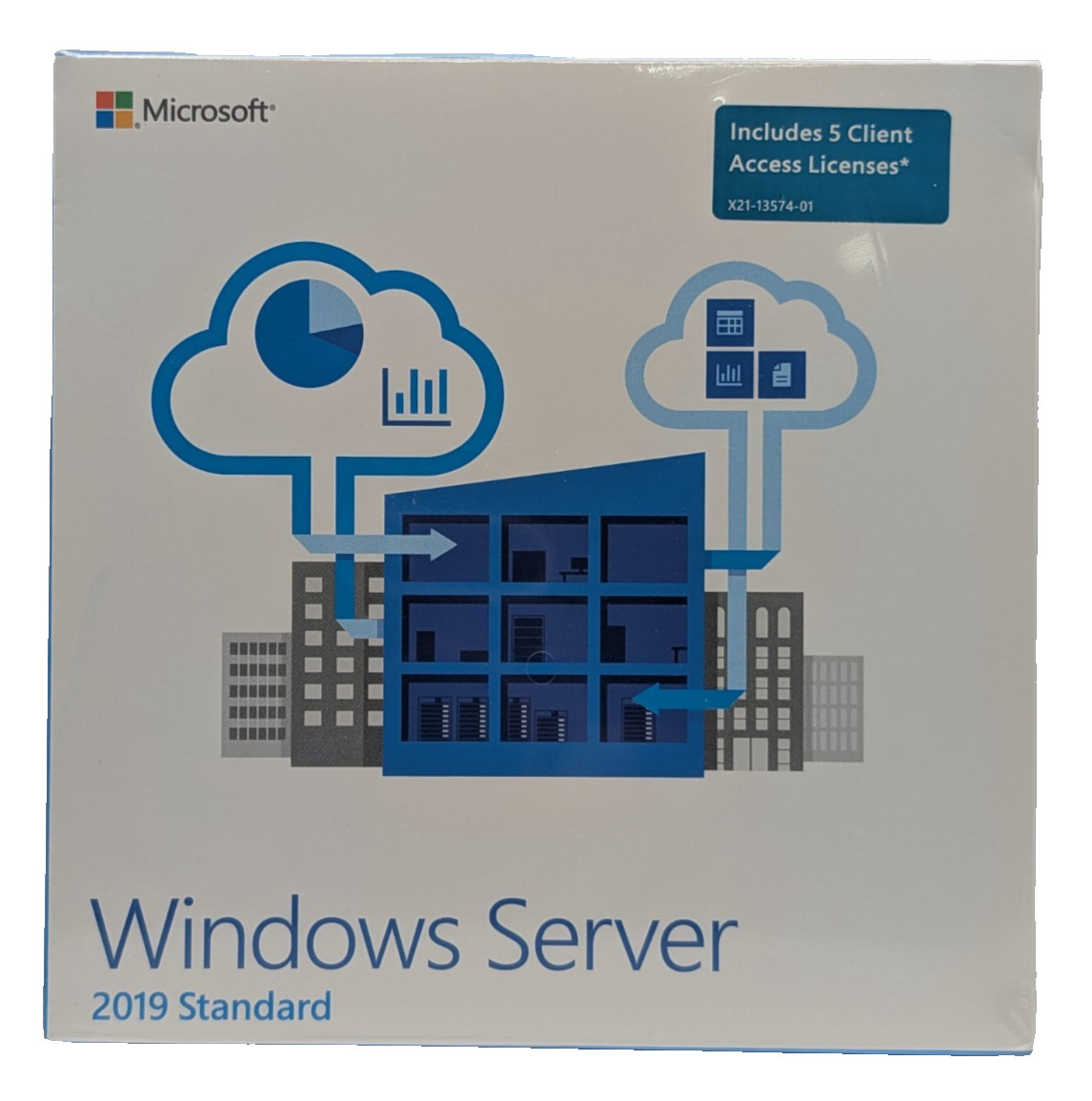 Microsoft Windows Server 2019 Standard 16 Core DVD 5 CAL New Factory Sealed
