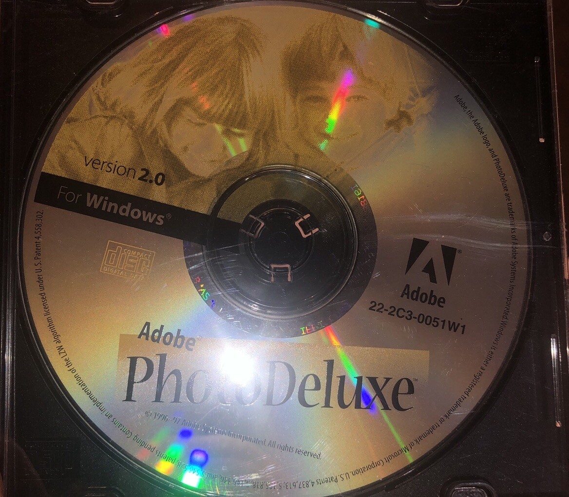 Adobe Photo Deluxe version 2.0 ITA original – Vintage Disc Only W/M