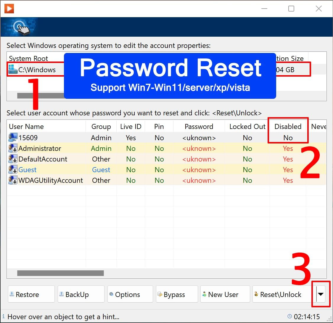 64GB – Bootable USB Driver 3.2 for Windows 11/10/8.1/7/, WinPE,Password Reset, W