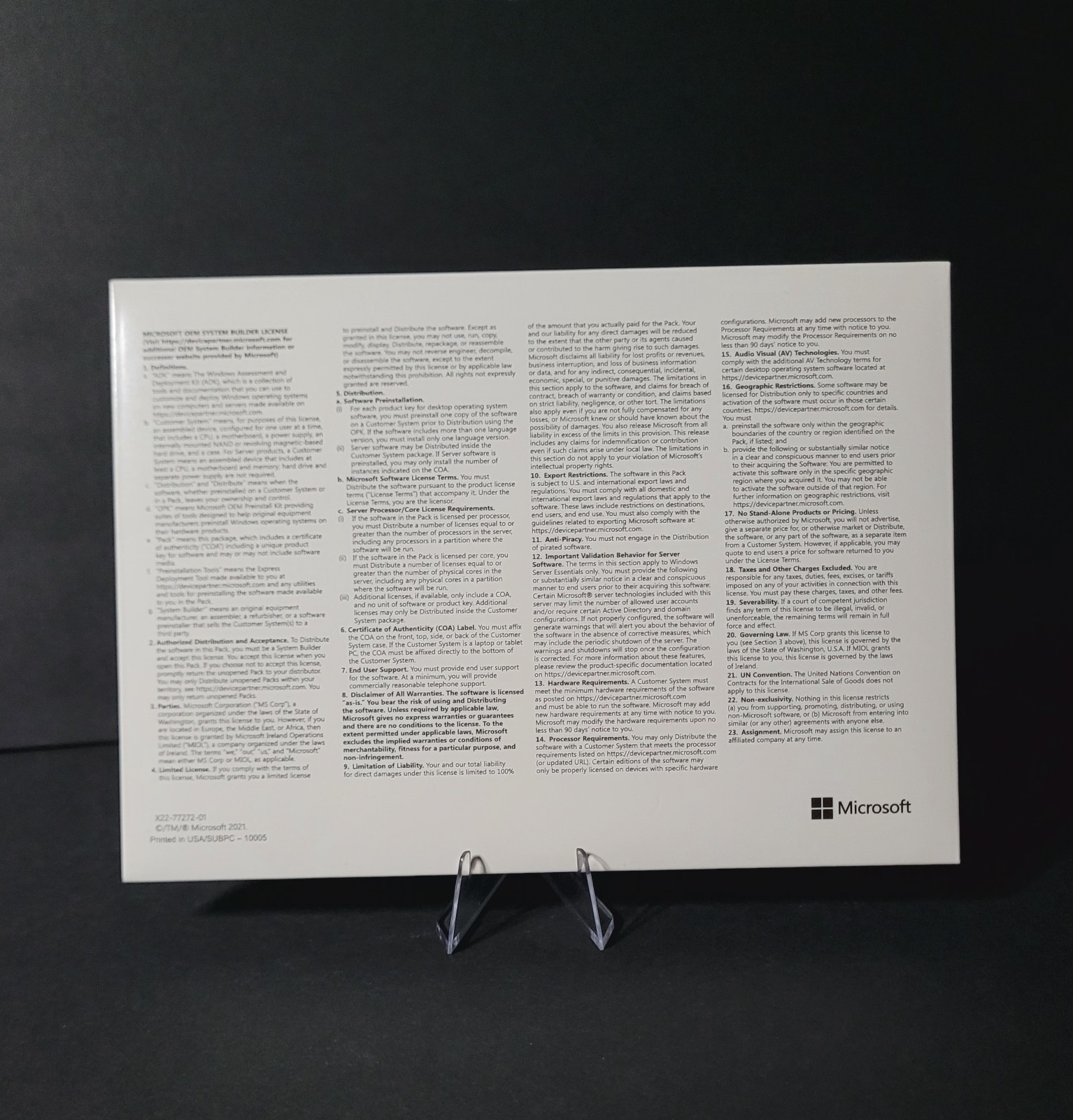 MS Win 11 Pro 64 Bit DVD and Product Key