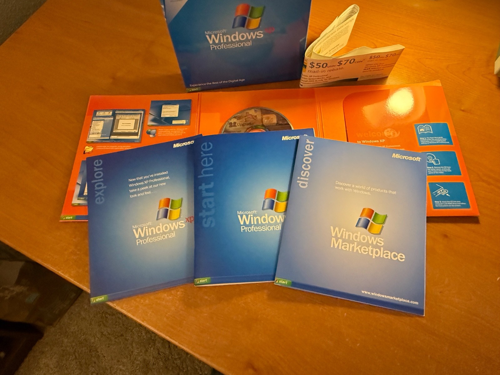 Vintage Microsoft Windows XP Professional Upgrade w/ SP2 – Mint