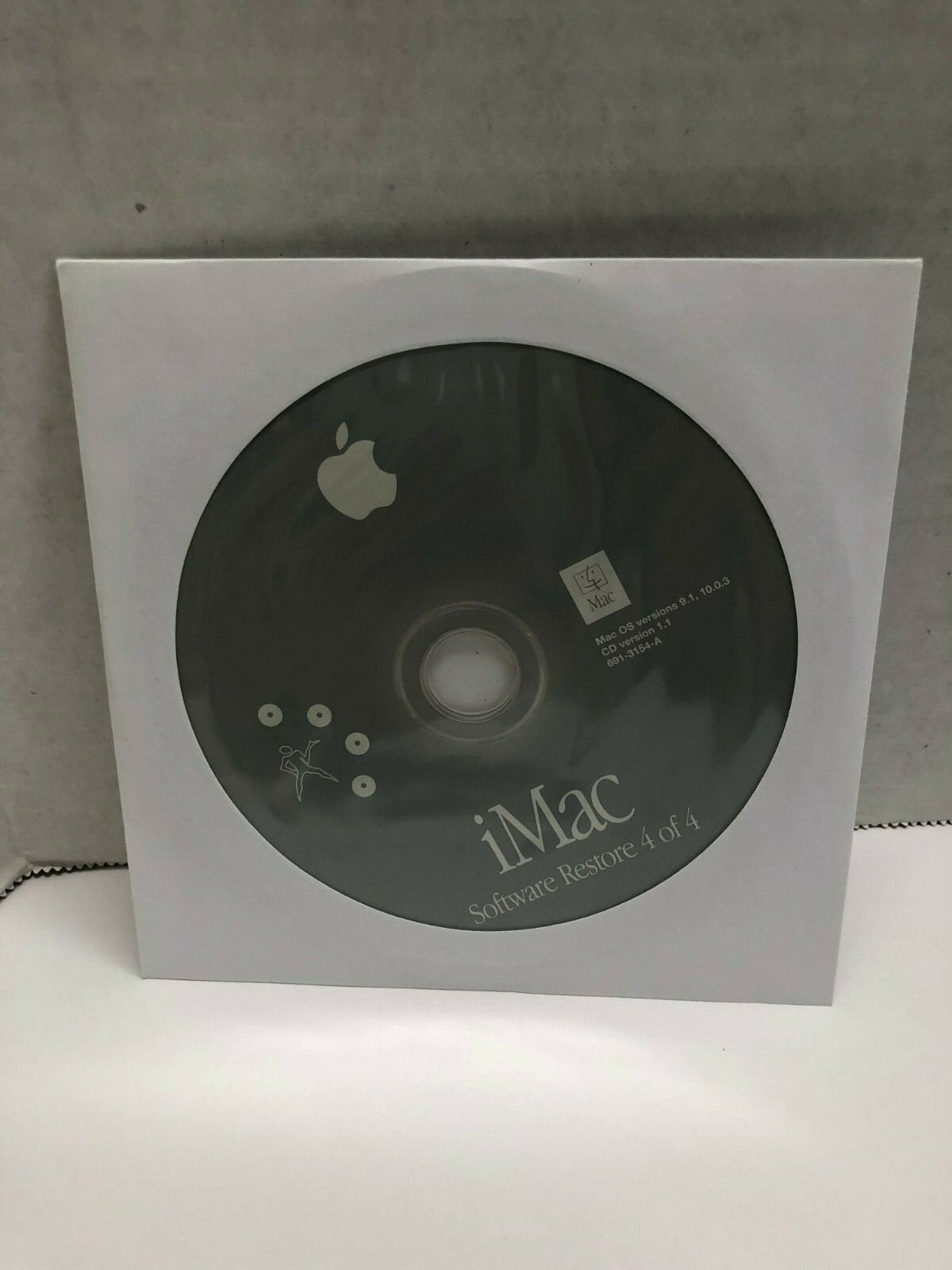 Apple iMac Software Restore CD’s of OS 9.1, Mac OS X 10.0.3 CD Version 1.1