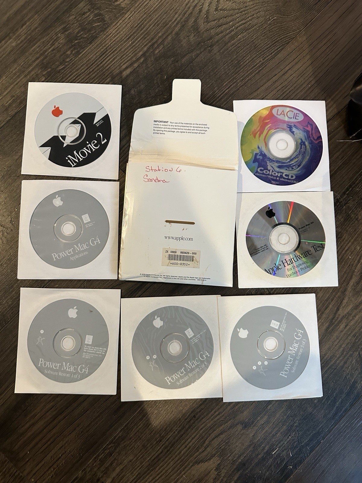 Apple Power Mac G4 Software Install Restore Discs CD 9.2.1, 10.1 iMovie 2 Lacie