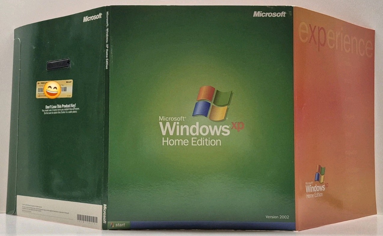 Microsoft Windows XP Home Edition Complete Full Retail Box Version