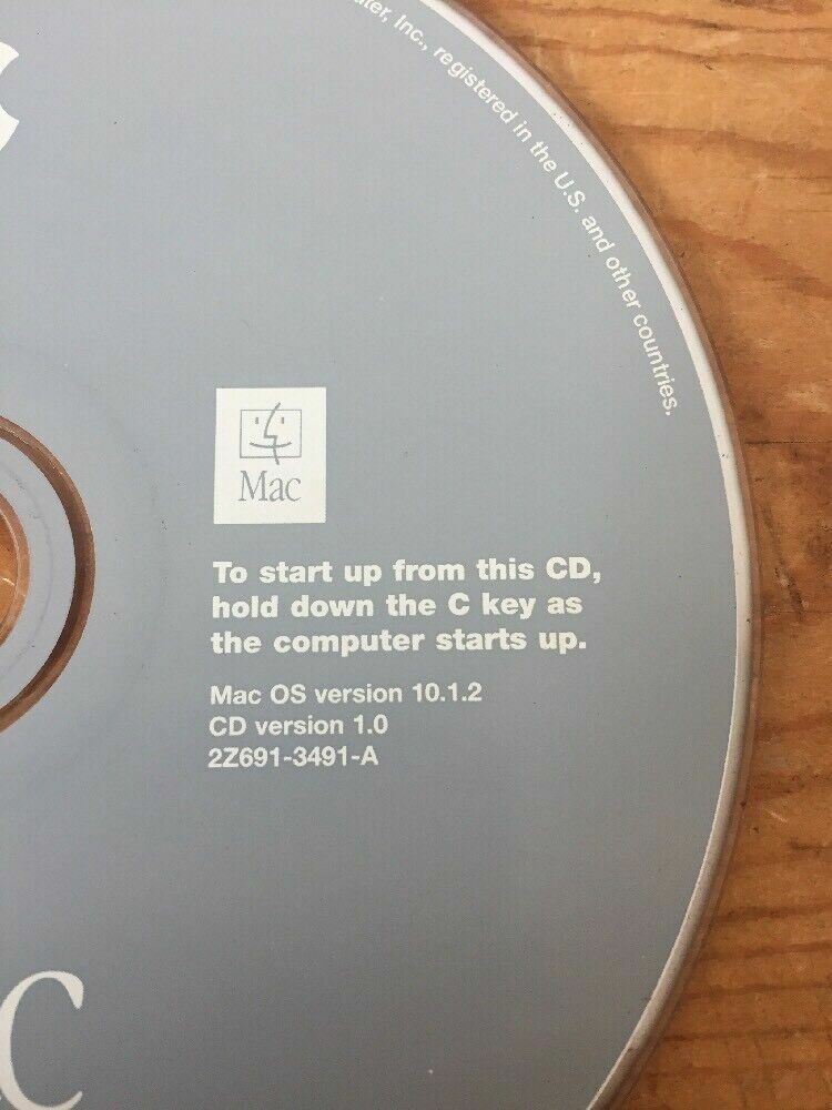 2002 Macintosh Computers iMac Mac OS X 10 10.1.2 Puma Software Install CD 1.0