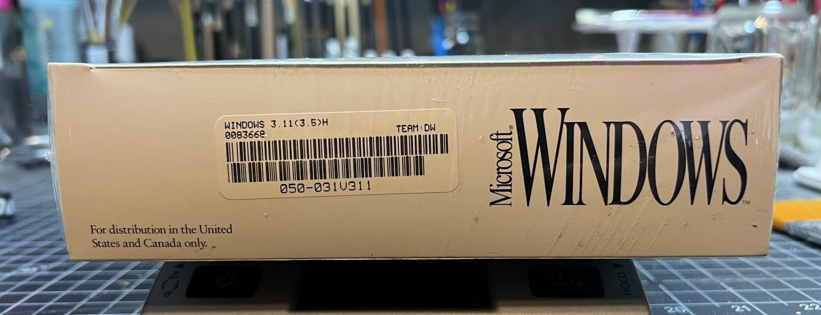 NIB Microsoft Windows 3.1 (3.11) Retail Box Floppy 3.5″ Sealed NEW