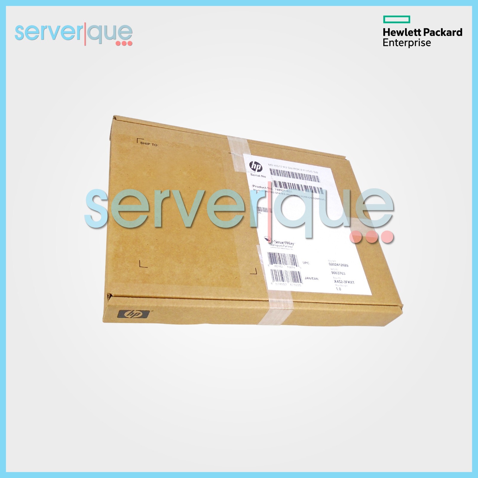 748921-B21 HP MS Windows Server 2012 R2 Standard 64-BIT License and Media