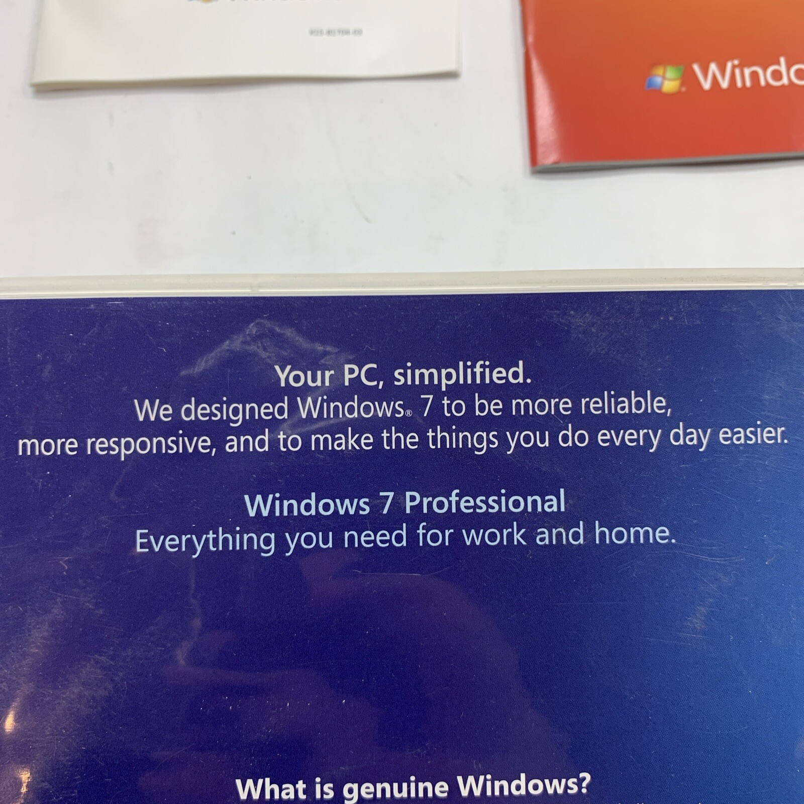 MICROSOFT Windows Pro 7 SP1 32-bit and 64-bit Software- Get Genuine Online Kit