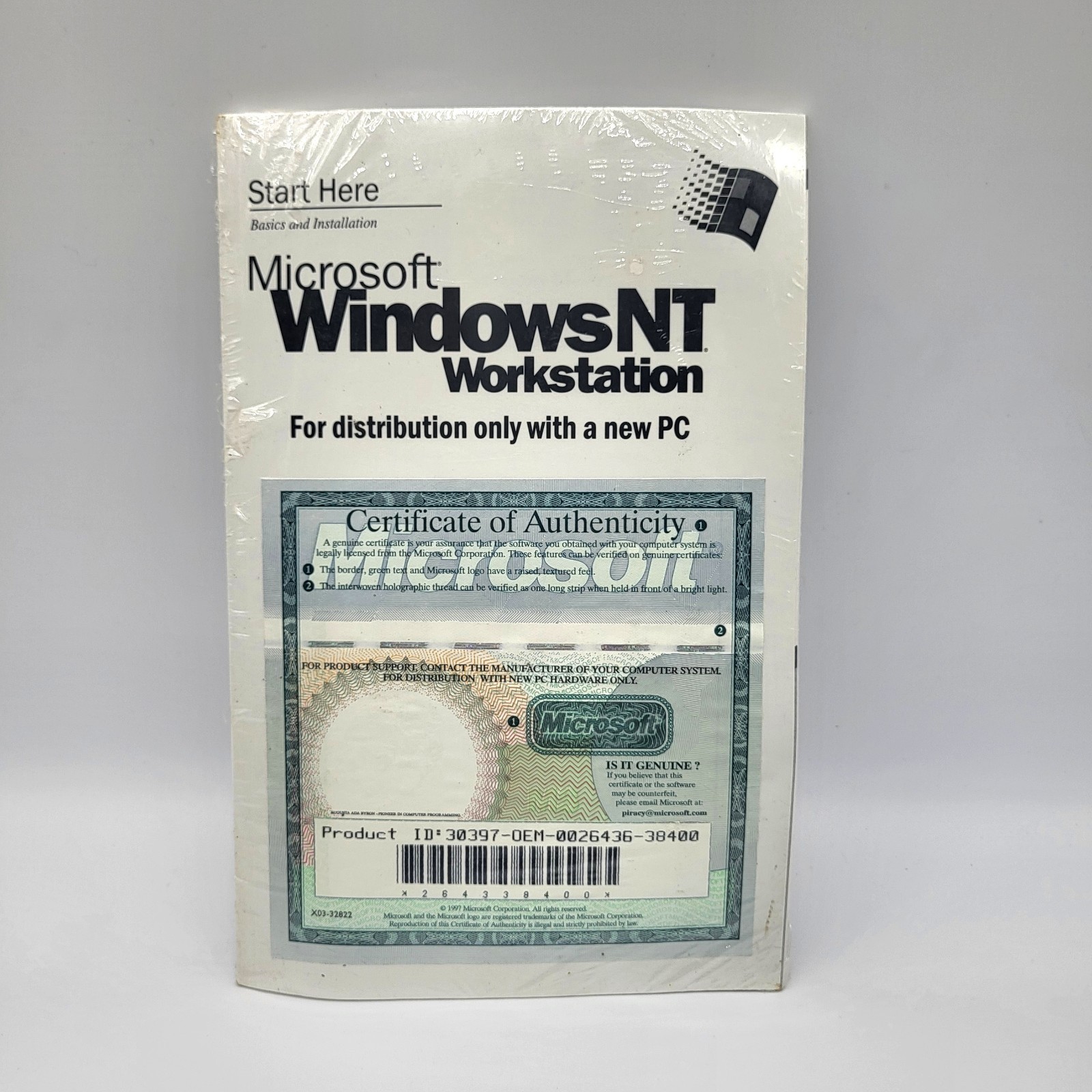 Lot Of 6 Sealed Microsoft Windows NT Workstation 4.0 OEM System Builder