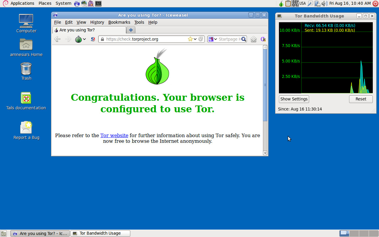 Tails 7.5 Bootable USB – PC & Intel Mac – UEFI/BIOS – 55GB Encrypted Persistence