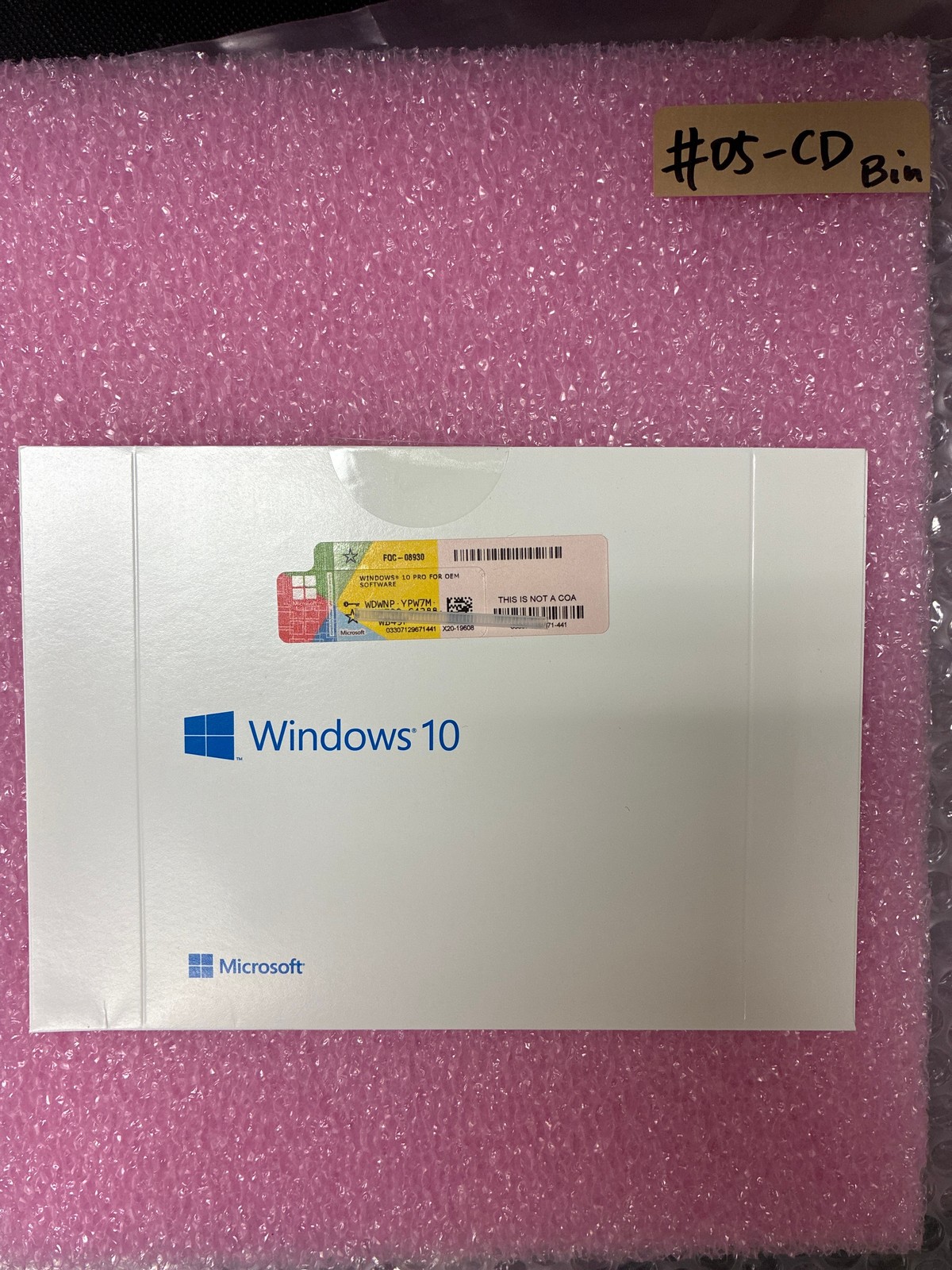 🔥 Microsoft Windows 10 Pro OEM DVD Physical Box Software