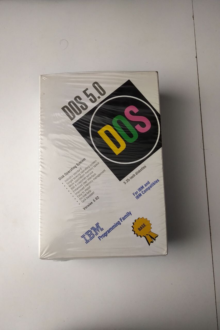 IBM DOS 5.0 Disk Operating System New Sealed