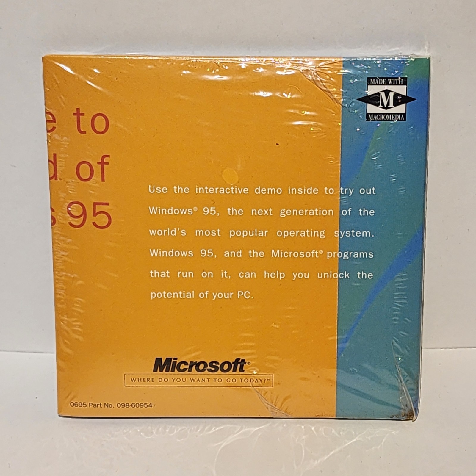Microsoft World of Windows 95 Demo 3.5″ Floppy Disk NEW SEALED