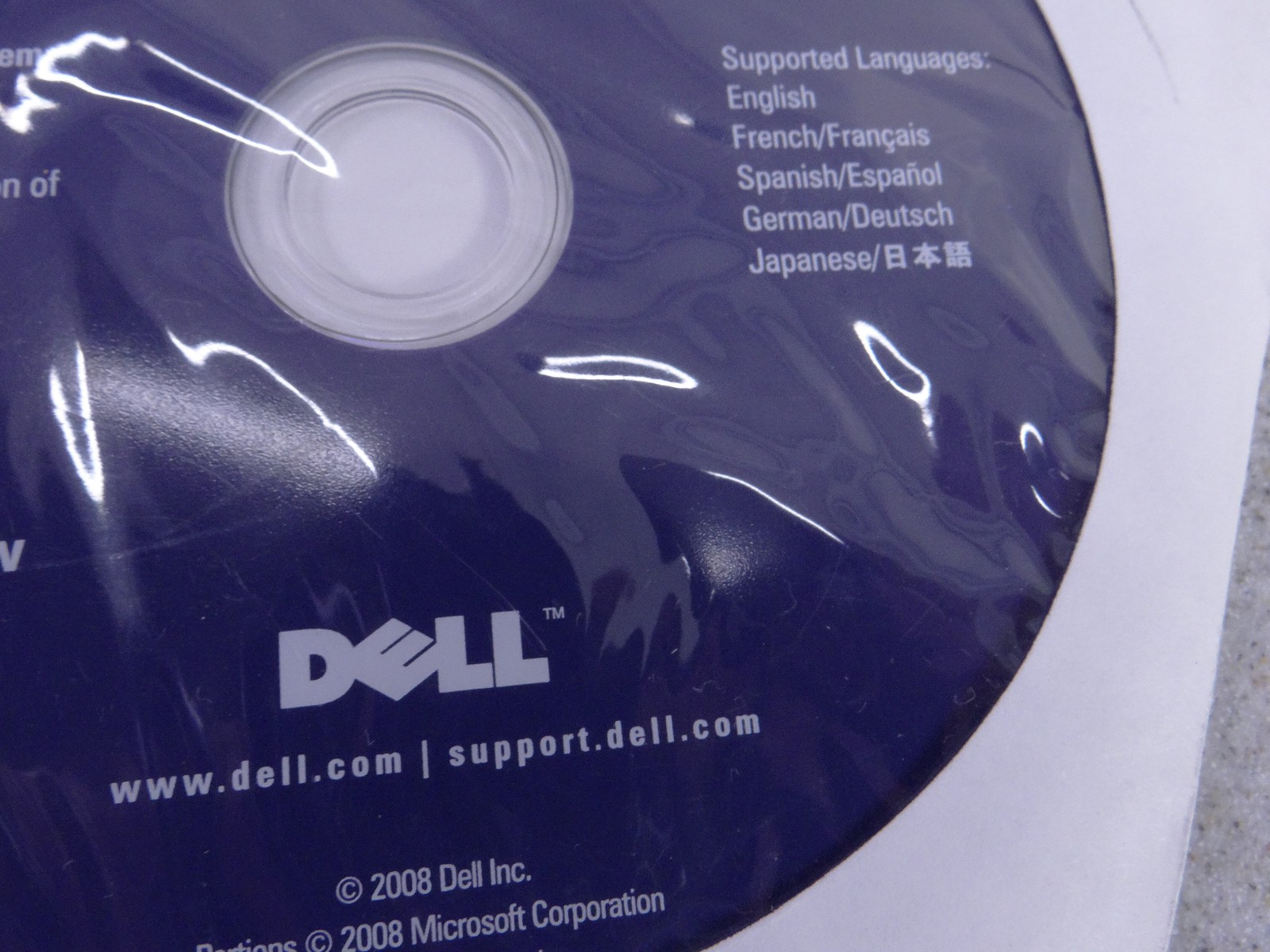 Dell Reinstallation for Windows Vista Business 32-Bit SP1 Sealed