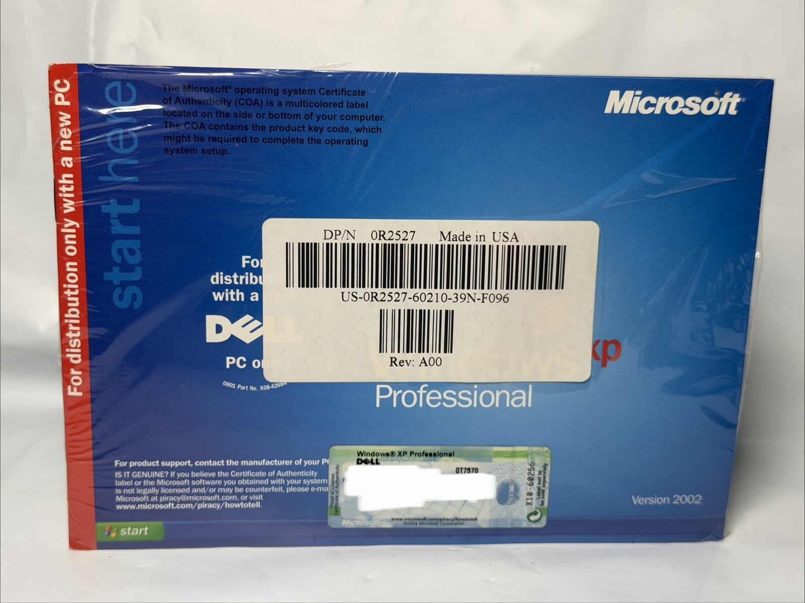 Dell Reinstallation CD Microsoft Windows XP Professional Service Pack 1a SP 1a