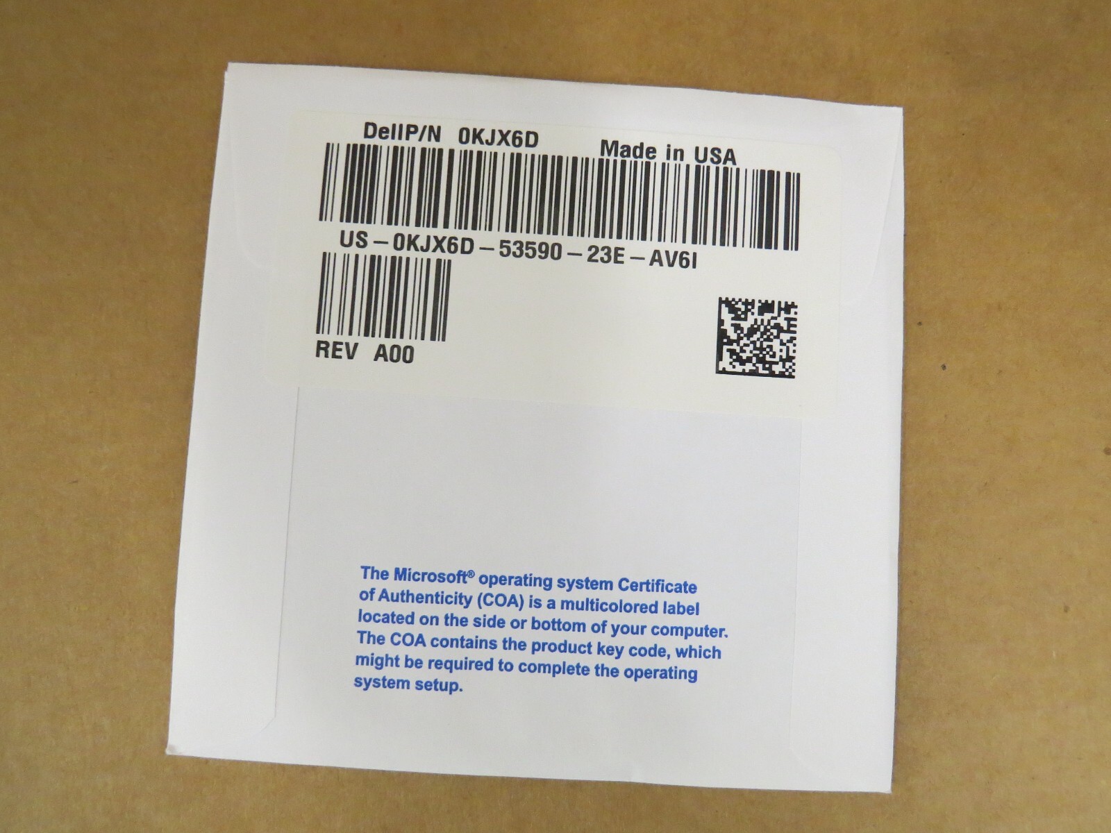 DELL 0KJX6D KJX6D Windows 7 Professional 64 Bit SP1 Reinstallation DVD Disk NEW