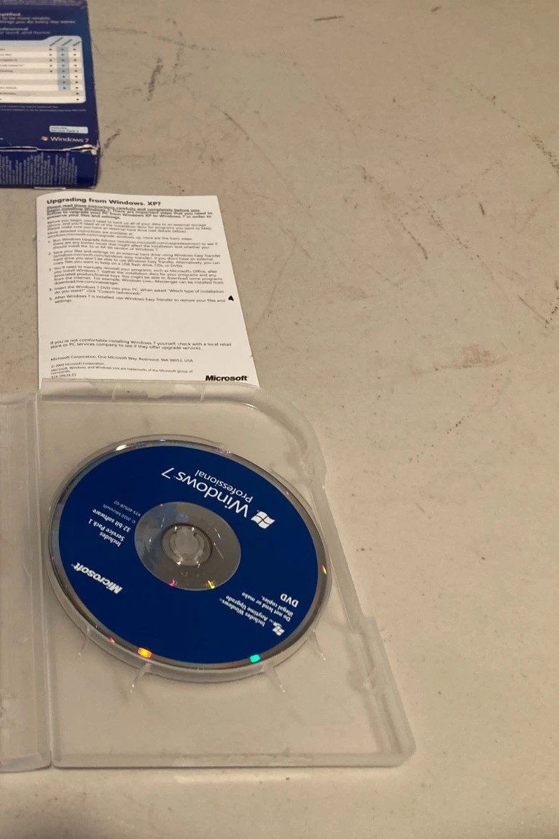 Microsoft Windows 7 Professional 32/64 Bit Full Version for Windows