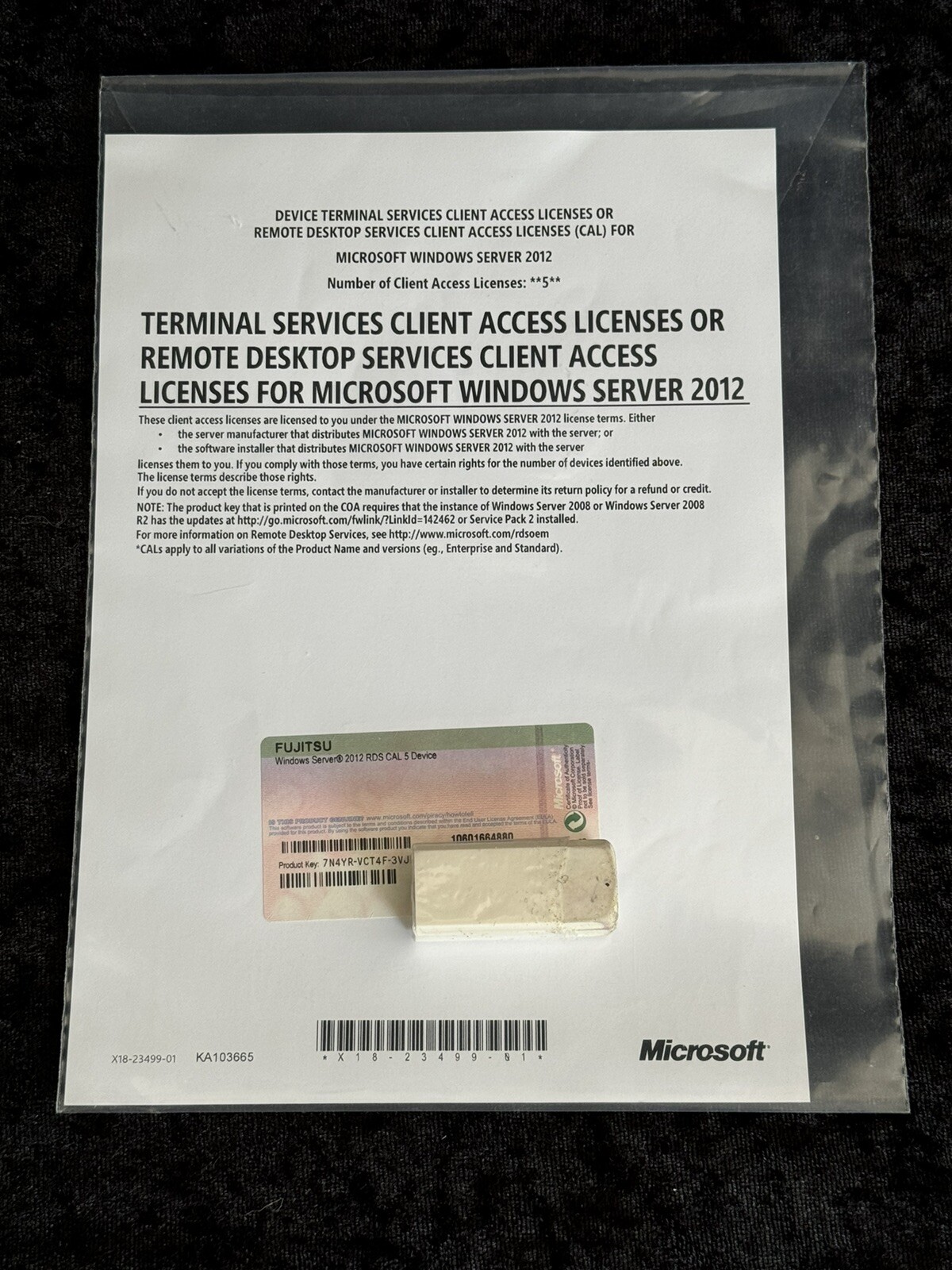 Terminal Server / RDS 5 Device Cals for Windows Server 2012 / 2012 R2