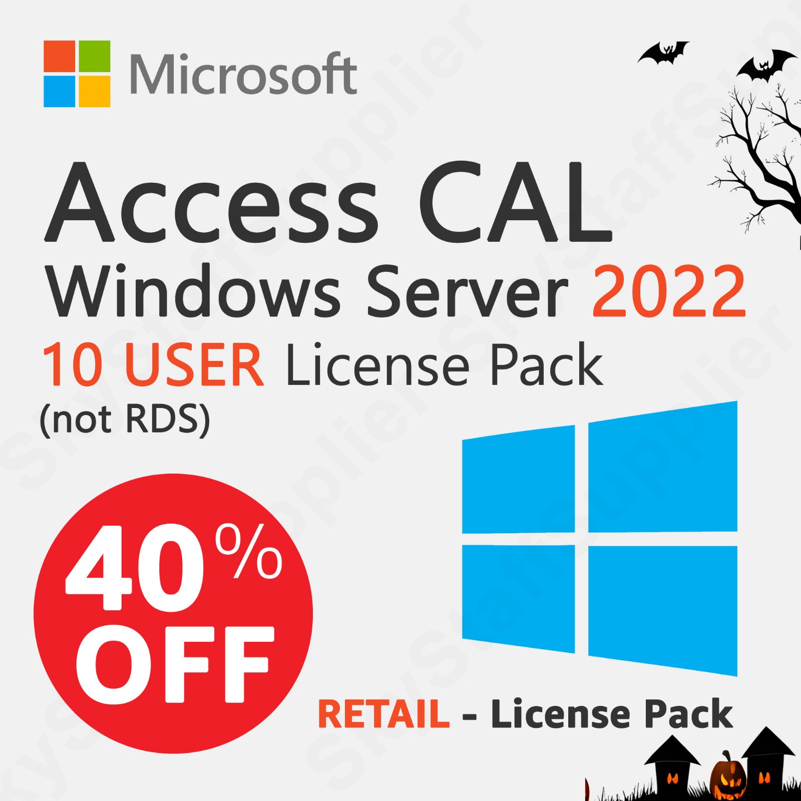 Microsoft Windows Server 2022 – 10 USER Access CALs PACK [not RDS] BRAND NEW