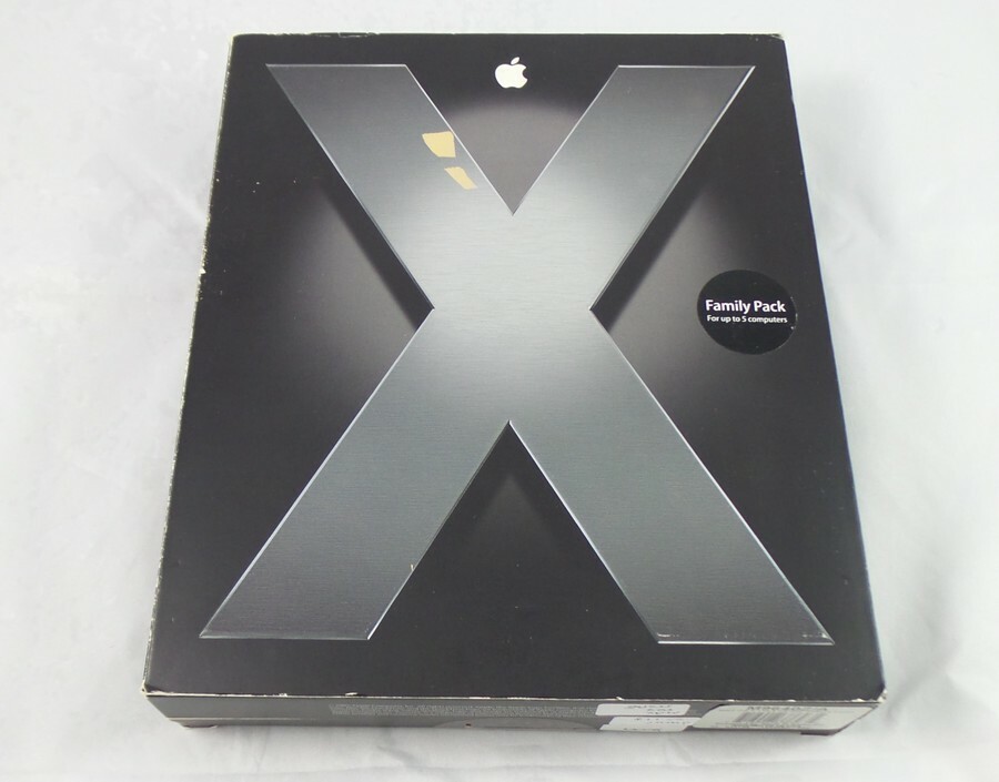 Mac OS X 10.4 Tiger Family Pack – 5 Client DVD (M9640Z/A)