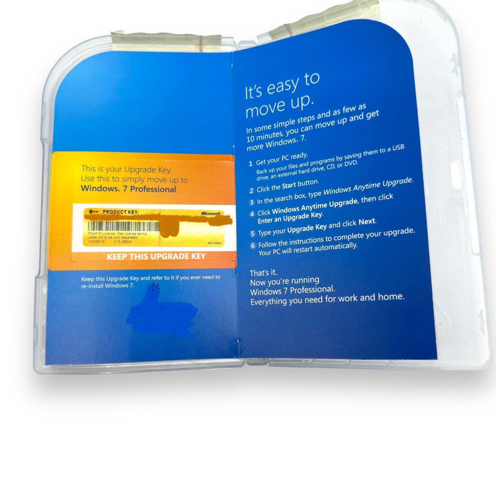 Microsoft Windows 7 Home Premium to Professional 32/64-Bit (Retail) (1…