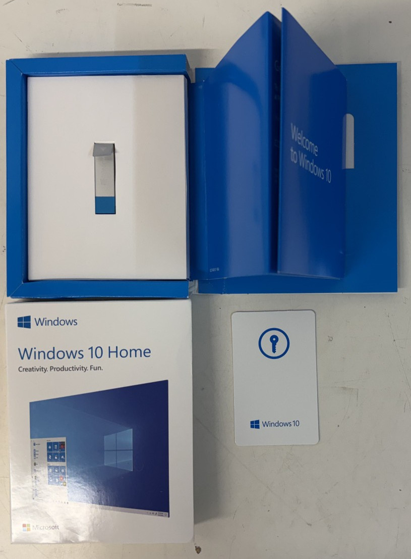 Microsoft Windows 10 Home Retail Box Full USB Flash Drive with Product Key