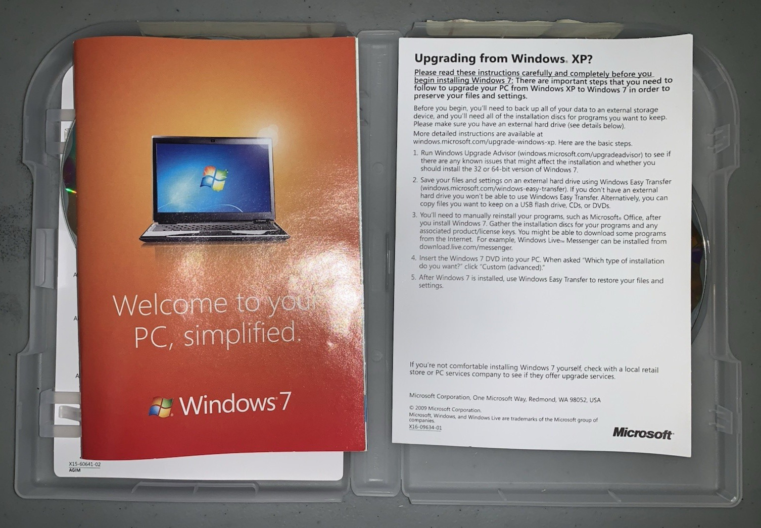 Microsoft Windows 7 Professional Full Retail Version 32 bit & 64 bit MS WIN PRO