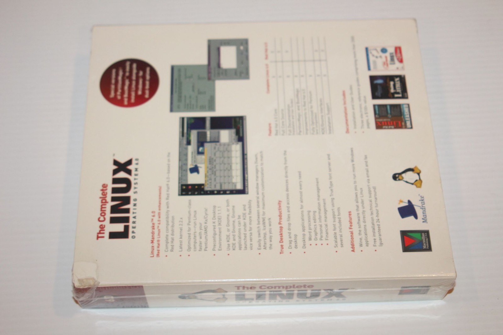 NIB Sealed – Complete Linux Operating System 6.0 Linux Mandrake Red Hat Edition