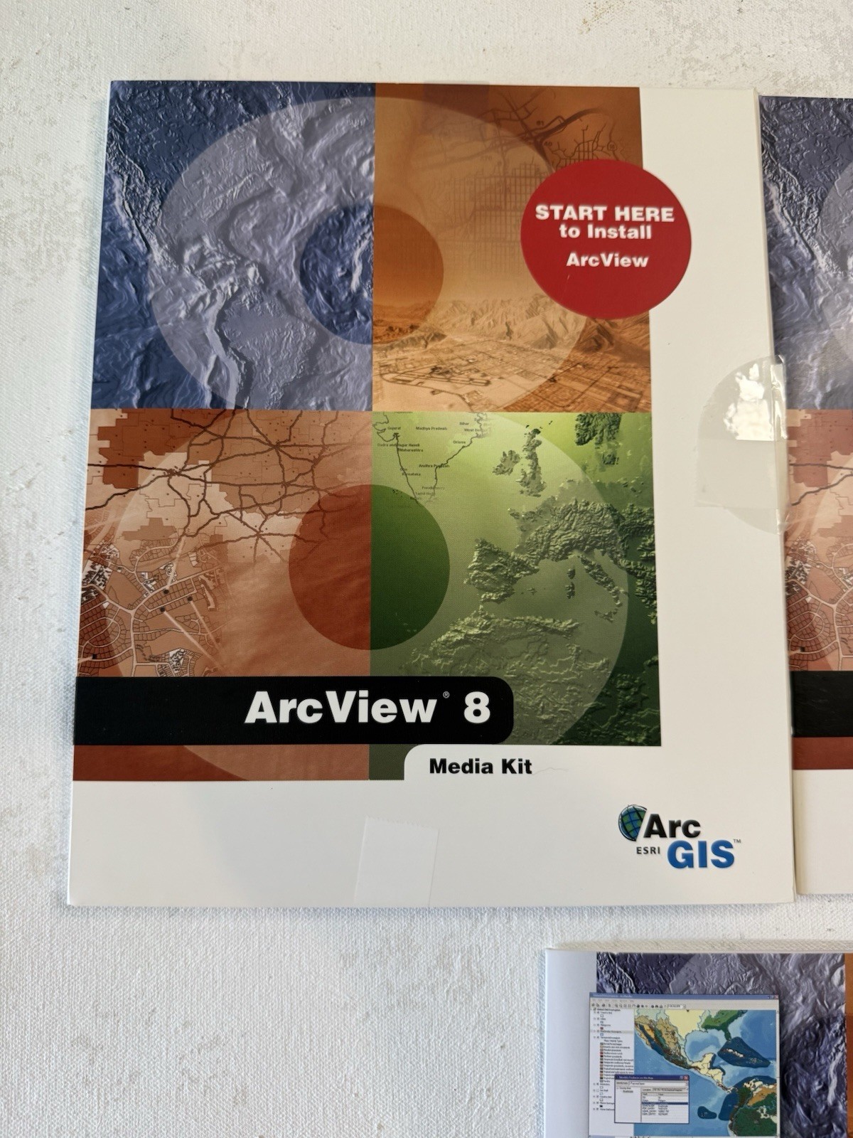 ARC GIS by ESRI instruction manuals and media kits 2003. 8.0 8.3