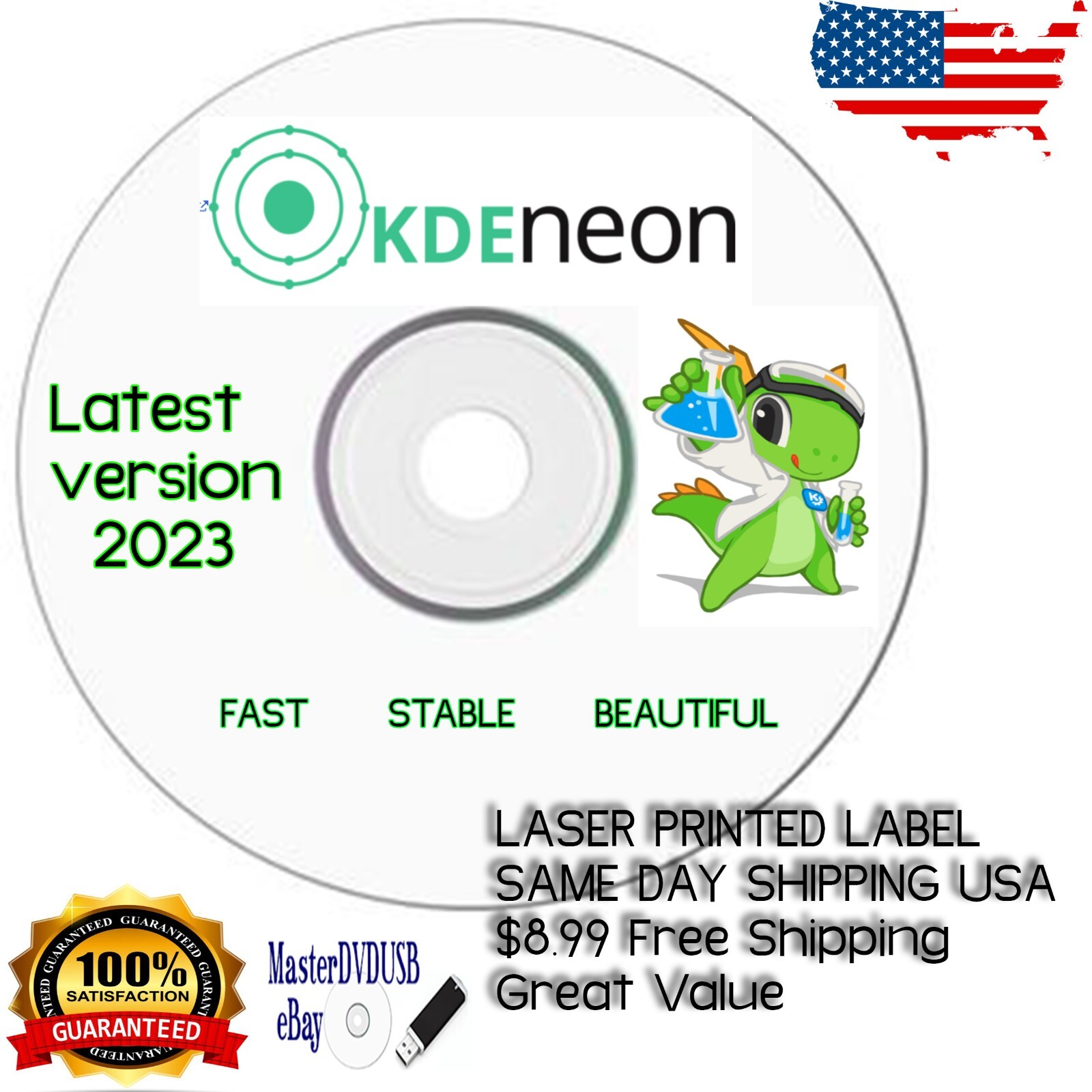 KDE Neon Latest Version DVD Live Installer 2023 Lightning Fast OS Beautiful GUI